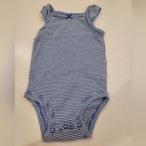 3 Blue  Sleeveless Onsies for baby 3M